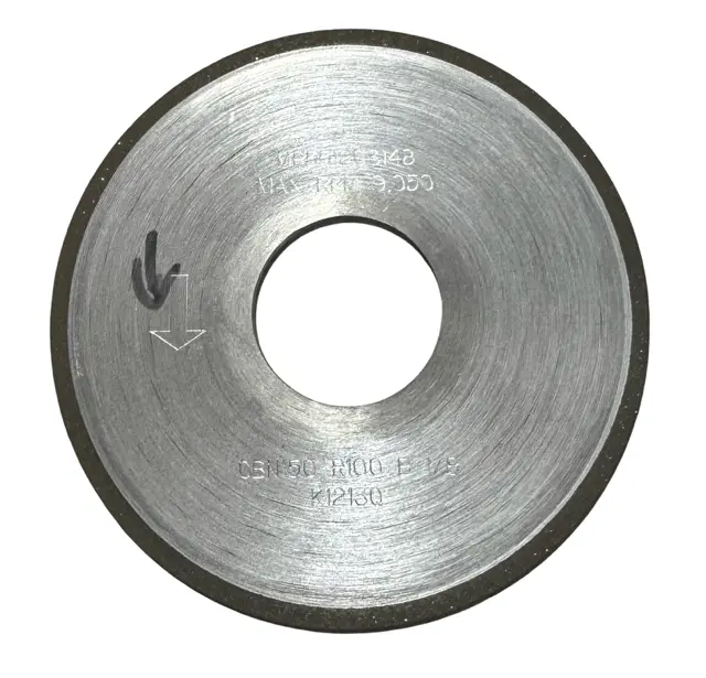 Surf-Pro 4" x 1/16" x 1-1/4" CBN Straight Wheel, 150 Grit, Type 1A1