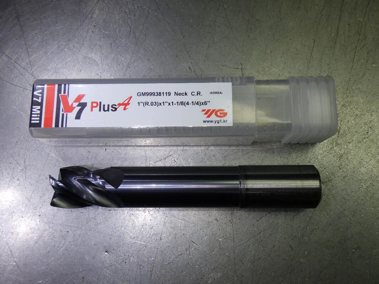 YG-1 V7 PlusA 1" 4 Flute Carbide CR Endmill 1" Shank .03" R GM99938119 (LOC2260)