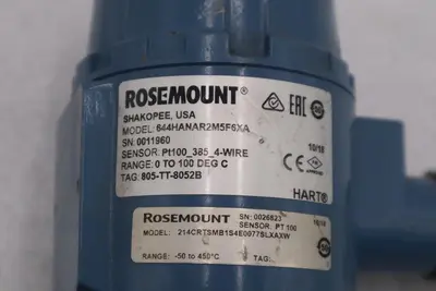 Rosemount 214C Temperature Sensor 214CRTSMB1S4E0077SLXAXW -50 TO 450 C #H1918