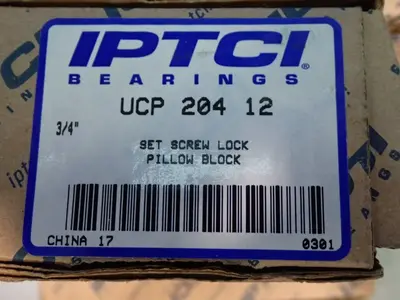 USED IPTCI BEARINGS UCP 204 12