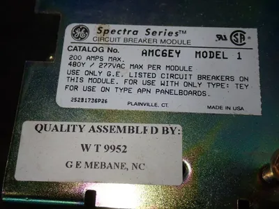 Used GENERAL ELECTRIC AMC6EY Circuit Breakers Ohio US | HGR 24 #1186171