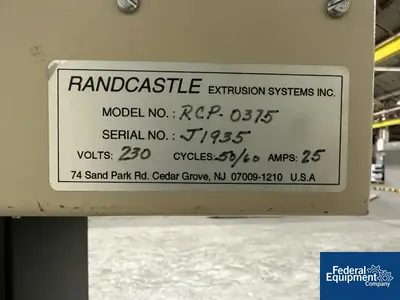 USED Randcastle 0.375" Randcastle Microtruder Extruder, Model RCP-0375