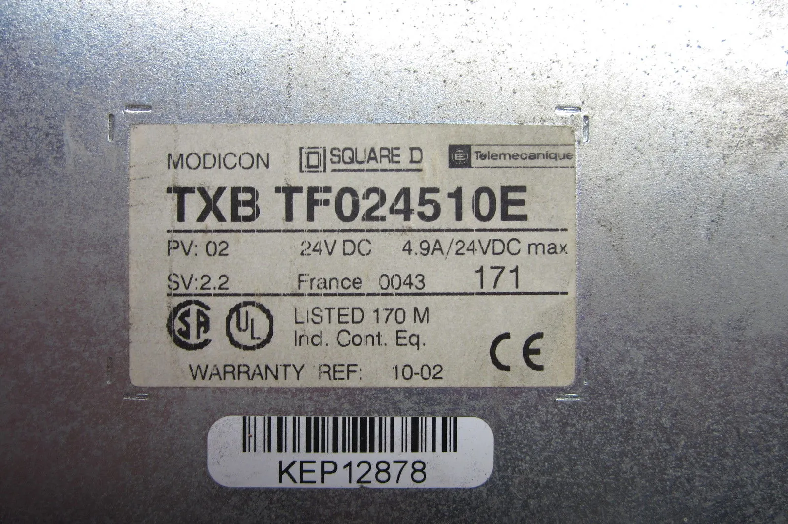 MODICON SQUARE D TXB TF024510E INTERFACE TXBTF024510E