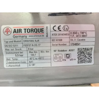 Used Jacob Tubing 8" (200mm) Dia. Two-way Pneumatic Diverter Valve