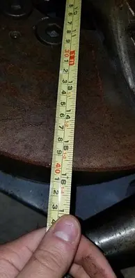 16'' Diameter 3-Jaw Flat Spindle Mounted Lathe Chuck, 5'' Thickness