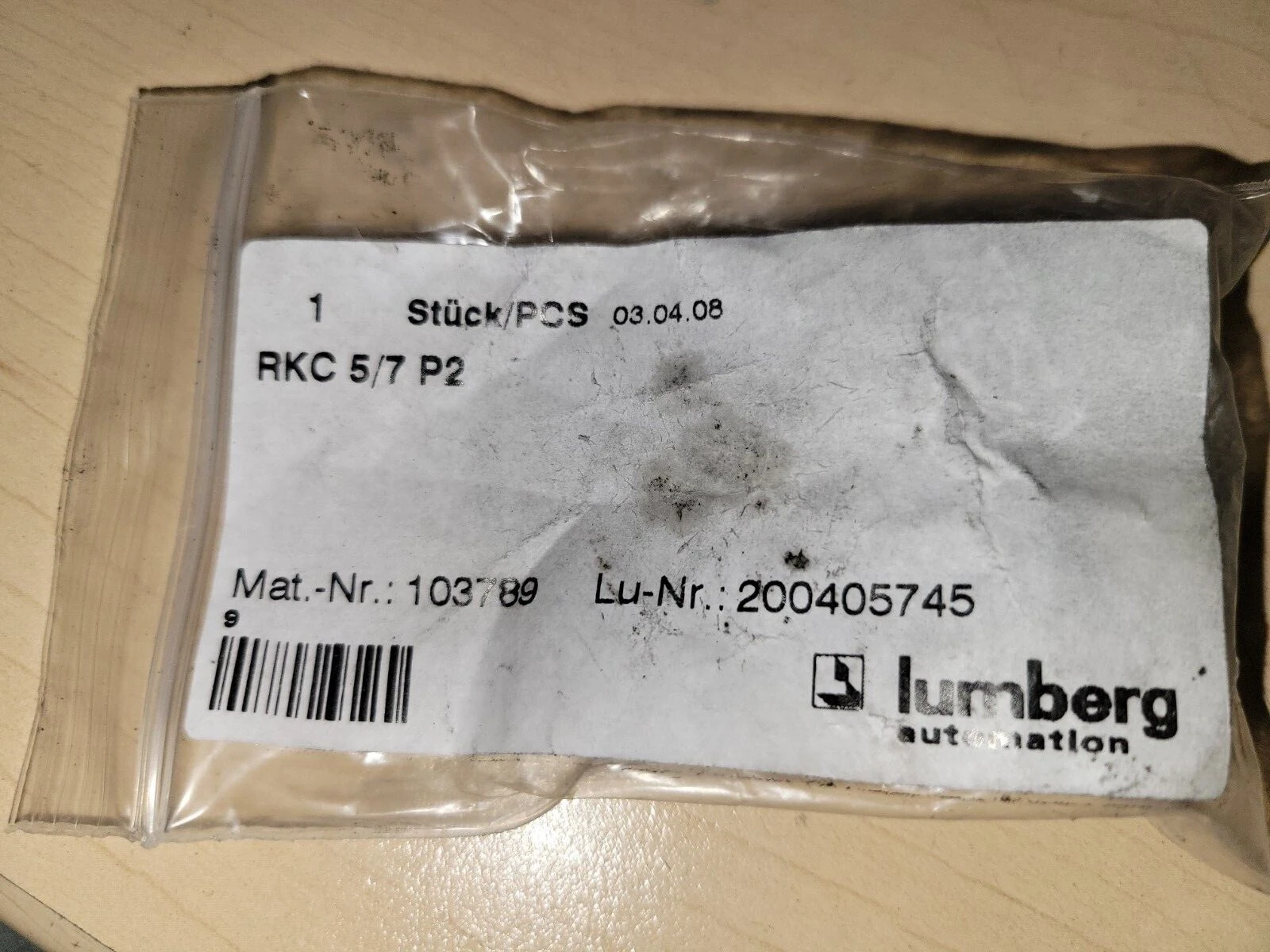 NEW Lumberg Automation RKC 5/7 P2