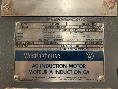 500 hp AC Induction Motor, 2300V, 712 rpm
