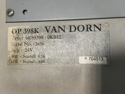 USED VAN DORN 6ES5 398-OKB12