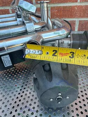 USED 5 ITT PURE FLO ADVANTAGE STAINLESS STEEL DIAPHRAGM VALVE W/ 1" SANITARY FITTING