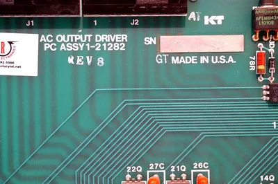 USED KEARNEY & TRECKER 1-21282 OUTPUT BOARD 121282