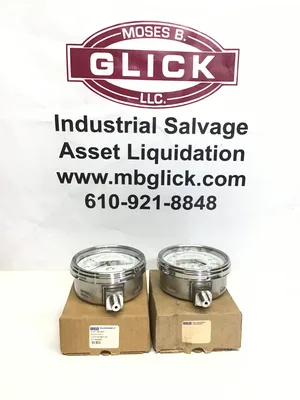 WIKA 9745386 Stainless Steel Pressure Gauge 1/4″NPT LM 0-30 PSI  (Lot of 2)