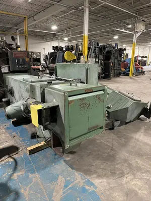 USED 2008 GOFF 3672-D SPINNER HANGER SHOT BLASTING MACHINE