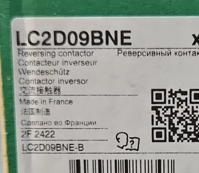 Schneider Electric LC2D09BNE IEC Contactor Loc4E40