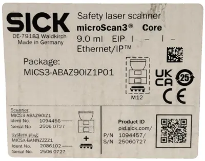 NEW SICK MICS3-ABAZ90IZ1P01