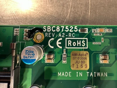 Axiomtek Industrial Motherboard SBC87525 Rev A2-RC (7.3.4)