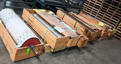 USED TIMESAVERS SPARE CONTACT DRUMS AND ROLLERS
