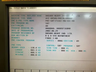2002 DAEWOO DHM 500 Horizontal Machining Centers | Tight Tolerance Machinery (11)