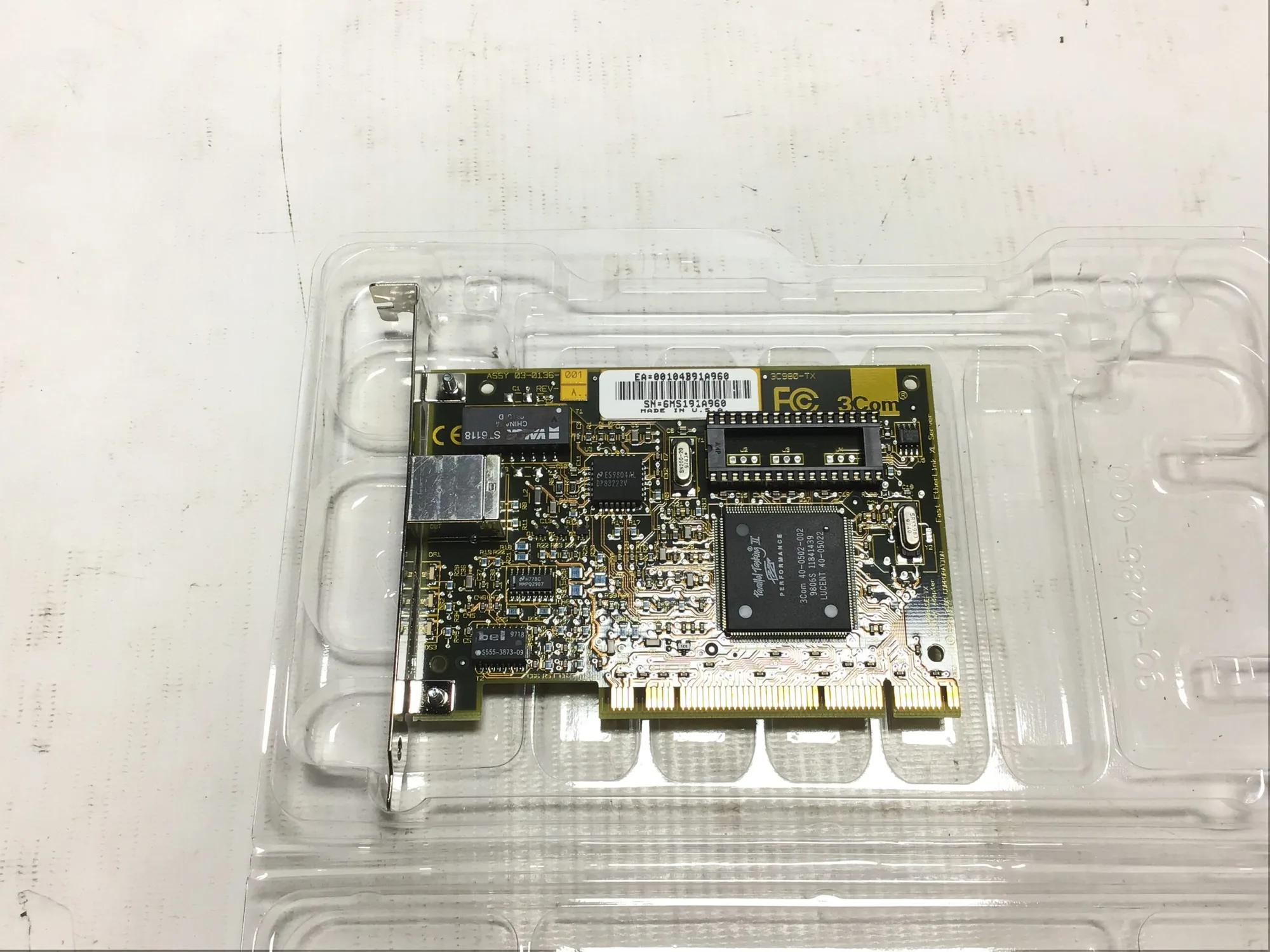 3Com 3C980-TX 10/100BASE-TX PCI Fast EtherLink Server Network Interface Card