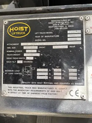 USED 2005 HOIST F400