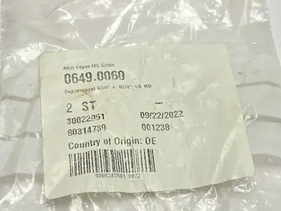 0649.0060 | Atlas Copco  Double Nipple 3/4" x 3/4" NPT LOT OF 2 - New Other