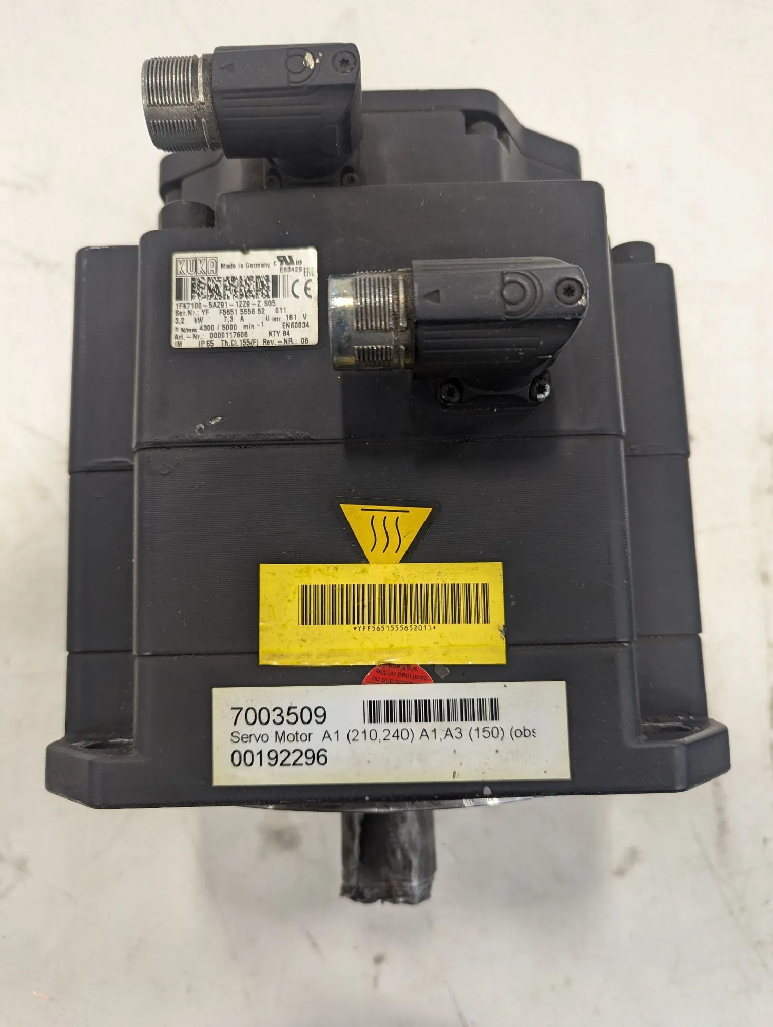USED KUKA 1FK7100-5AZ91-1ZZ9-Z