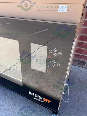 USED INFORS HT MINITRON DOUBLE STACKED CO2 HUMIDITY INCUBATOR SHAKER 65°C