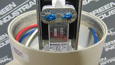 Burling Instruments Inc. B-2X Temperature Switch 4-1/8" 600°F Used