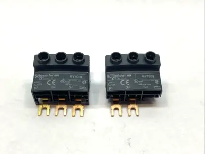Used Schneider Electric 3‑Pole Line Terminal Block 63A 690V LOT OF 2 Circuit Breaker Parts Michigan US | Maverick Industrial Sales #1401775
