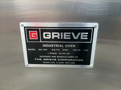 Used GRIEVE NB350 Ovens Ohio US | HGR 24 #1283820