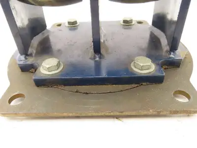 RWM Kingpinless 2-95 Swivel Plate 8"x3" Dual Caster Wheel Solid Urethane 5000Lb