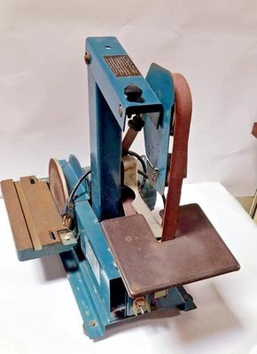 Jet Industrial Grinder 1" Belt Sander Disc Single Phase Motor