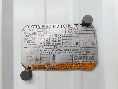 Toyota 5FBCU20 Electric Forklift Brake Pedal Master Cylinder Assembly