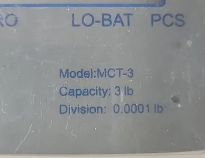 TREE MCT-3 Mid Counting Scale 3 lb x 0.0001lb. Loc2F