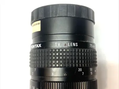 Used Pentax Machine Vision Lens 75mm F 1:1.4 C-Mount w/ Cover Optics Michigan US | Maverick Industrial Sales #1410796