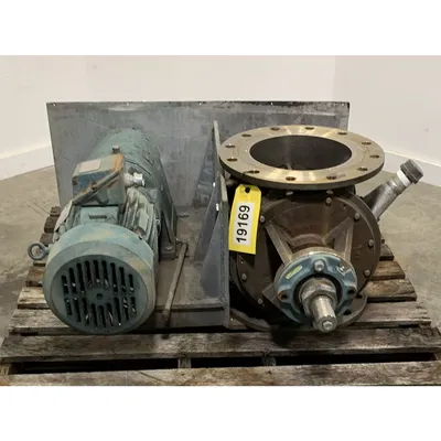 Used 10" Stainless Steel Flo-Tronics Rotary Airlock Feeder Valve