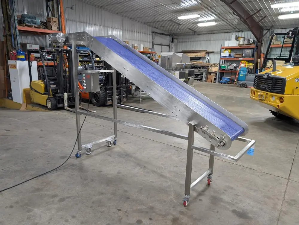 SS Incline Plastic Belt Conveyor