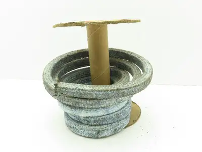 Garlock 5000 Braided Carbon Fiber PTFE Valve Packing Gasket Seal 5/8" Sq 10'