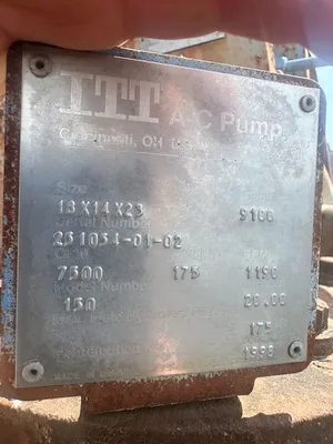 USED 1998 ITT A-C 150