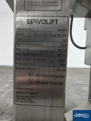USED Servolift ServoLift SS Drum Lift