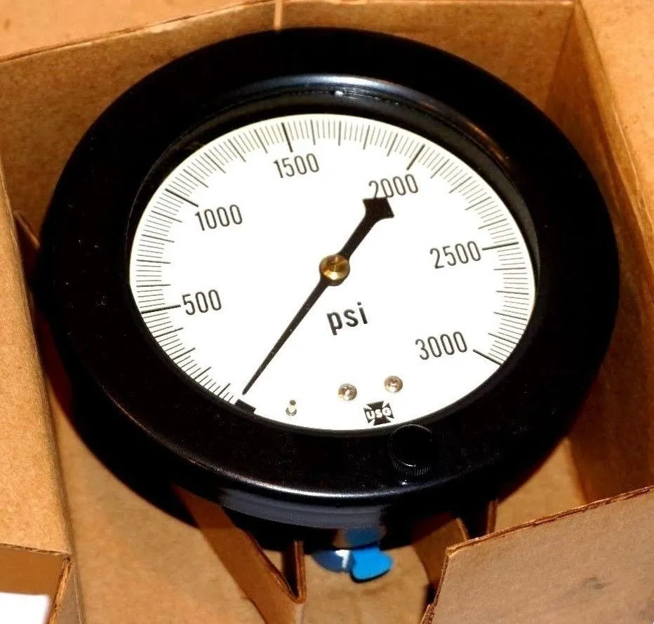 NEW USG 5" 33213 PRESSURE GAUGE RANGE 500-3000