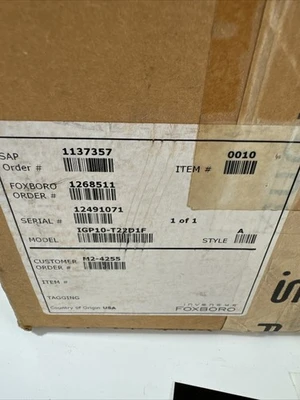 NEW Foxboro IGP10-T22D1F