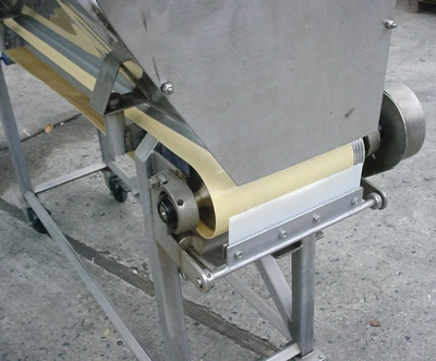 USED SS SANITARY BELT CONVEYOR 10" W X 80" LONG