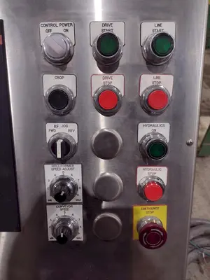 36" WIDE R-PANEL ASC ROLLFORMING LINE WITH REEL & CUT OFF, BECK CONTROLS