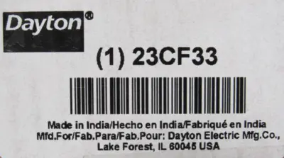 NEW DAYTON PPLTAC23SCG MOTOR 3/4HP 208-230/460V 23CF33