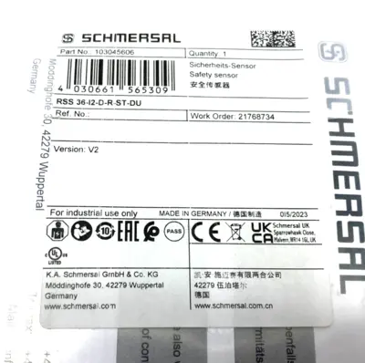 New | in-Stock Schmersal Non-Contact RFID Magnetic Safety Switch Proximity Sensors Michigan US | Maverick Industrial Sales #1462930