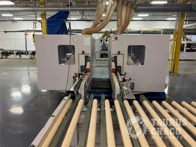 Used 2019 E-CHAIN ECT-48S ANGULAR DOUBLE END-TENONER LINE Woodworking Tenoners Ontario CA | Taurus Craco Machinery Inc #1314188