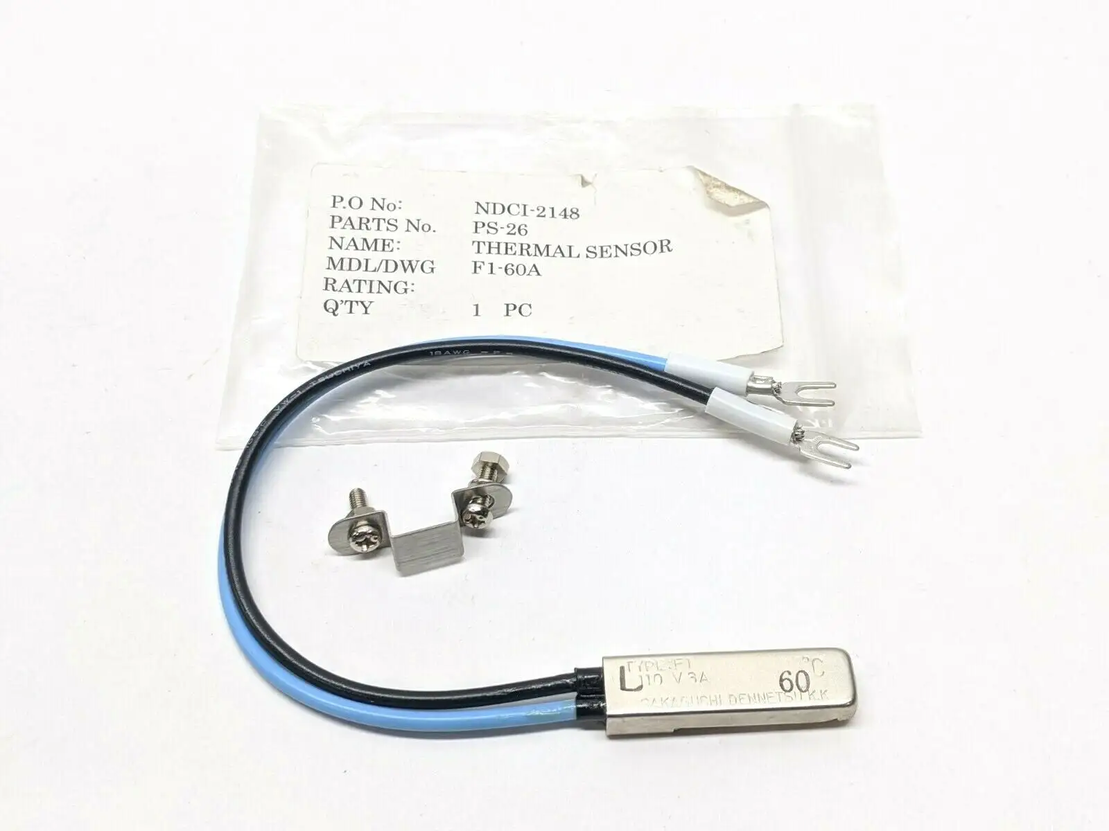 PS-26 | Sakaguchi Dennetsu  Thermal Sensor 60 Celsius F1-60A - New