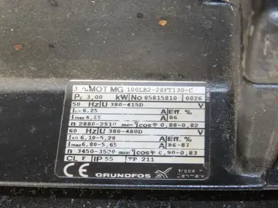 Grundfos CRN16-30/2 A-P-G-AUUE Coolant Pump 18m³/h 3kw 480V 3PH 2" DN50