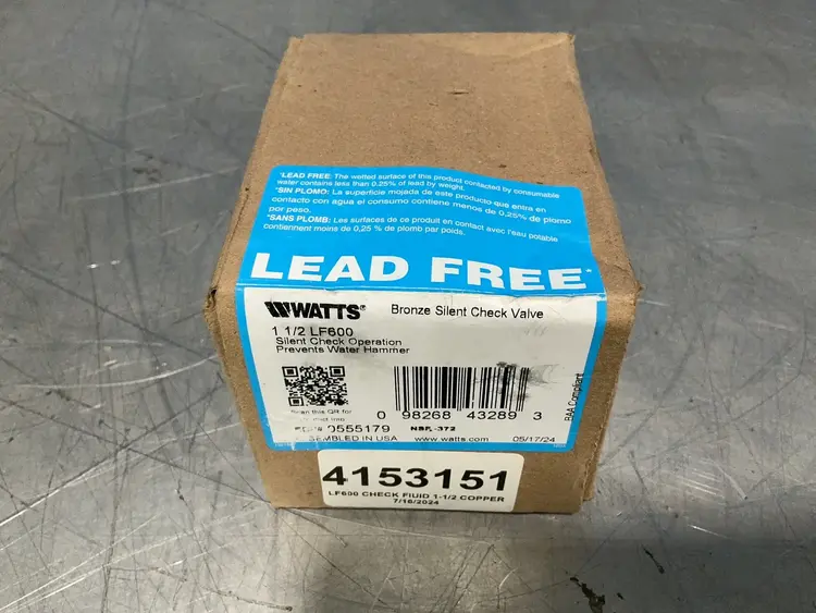 New | in-Stock 2024 WATTS 1 1/2 LF600 Pumps Ohio US | HGR 24 #1548241