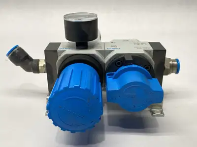 Used Festo Service Unit 185737 Air Pressure Regulators Michigan US | Maverick Industrial Sales #1392937
